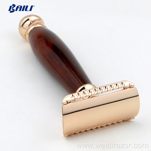 Hot sale stainless eco bamboo wood shaving razors